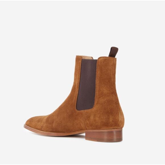 (43) NWT $495 The Kooples Brown suede leather Chelsea boots - Picture 4 of 13